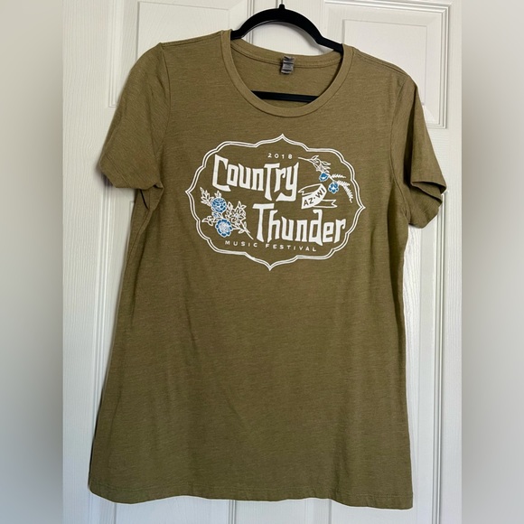 2018 Country Thunder Music Festival Concert Tee AZ-WI Ladies Cut Toby Keith - Picture 1 of 7